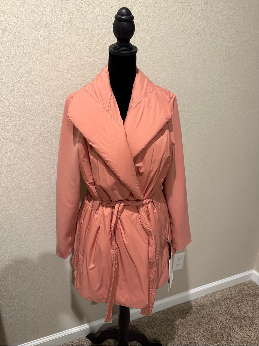 lululemon athletica Coral Pink Quilted Wrap Puffer Coat